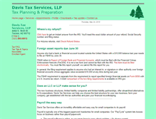 Tablet Screenshot of davis-tax.com